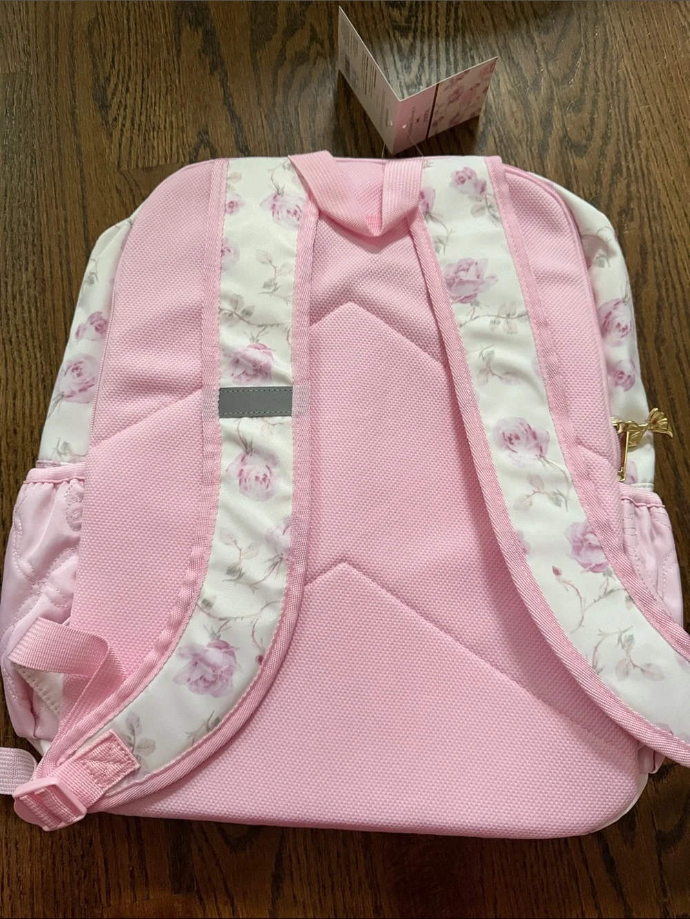 Loveshackfancy target collaboration Quilted Pink Floral bow Backpack nwt
